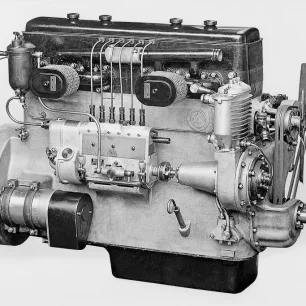 Geschichte Saurer | CTDM/CTD-Dieselmotor | Werkbild Ad. Saurer AG Arbon/TG, Nr. 8830