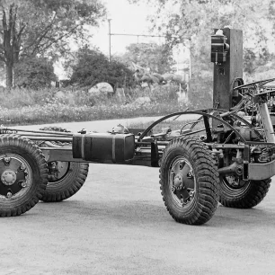 Geschichte Saurer | Saurer 4M-Chassis mit Allradlenkung Baujahr 1937 | Werkbild Ad. Saurer AG Arbon/TG, Nr. 9343