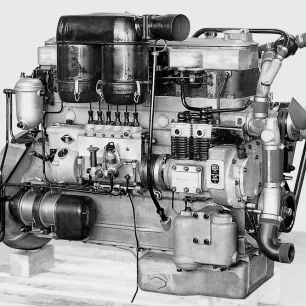 Geschichte Saurer | CT3D-Dieselmotor | Werkbild Ad. Saurer AG Arbon/TG, Nr. 15990