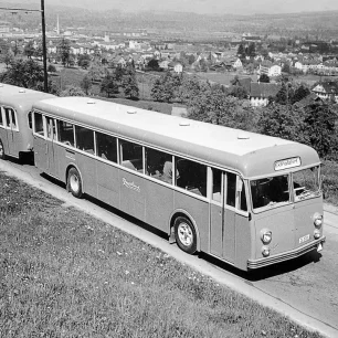 Geschichte Saurer | Saurer 5H Grossraum-Omnibus Baujahr 1953 | Werkbild Ad. Saurer AG Arbon/TG, Nr. 13380