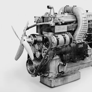 Geschichte Saurer | CT2DLm-Dieselmotor | Werkbild Ad. Saurer AG Arbon/TG, Nr. 13808