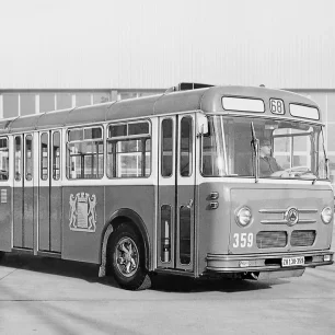 Geschichte Saurer | Saurer 5DUP Grossraum-Autobus Baujahr 1957 | Werkbild Ad. Saurer AG Arbon/TG, Nr. 14981/1