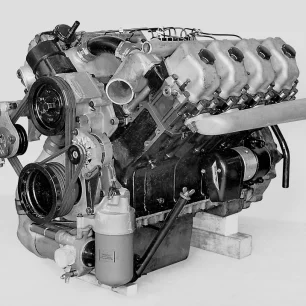Geschichte Saurer | EV8-Prototyp-Dieselmotor | Werkbild Ad. Saurer AG Arbon/TG, Nr. 17978/27