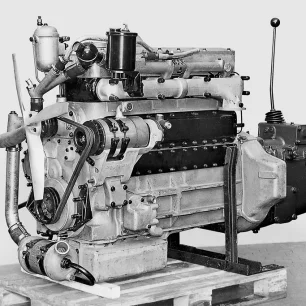 Geschichte Saurer | CT5D-Dieselmotor | Werkbild Ad. Saurer AG Arbon/TG, Nr. 18488/1