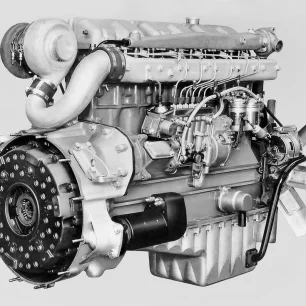 Geschichte Saurer | D2KT-Dieselmotor | Werkbild Ad. Saurer AG Arbon/TG, Nr. 20185/20