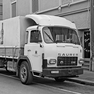 Geschichte Saurer | Saurer D180 F4x2 Lastwagen Baujahr 1981 | Hanspeter Huwyler Zürich